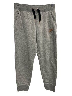 Nike Air Sweatpants Medium Pull On Jogger Metallic Rose Gold Gray Athleisure Gym